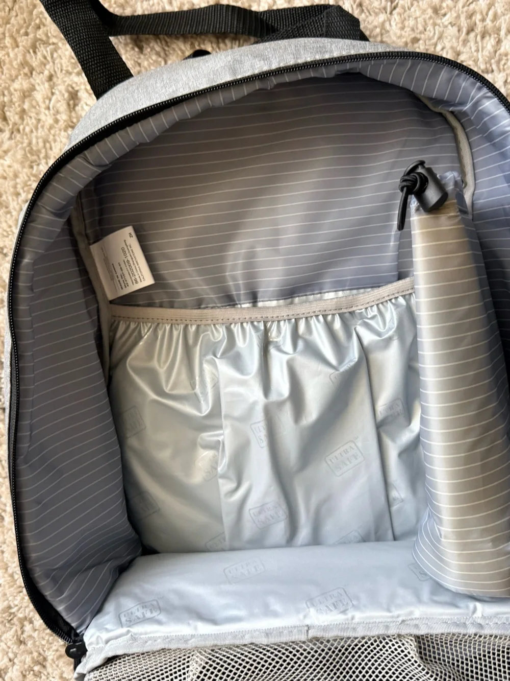 Light Gray Diaper Backpack